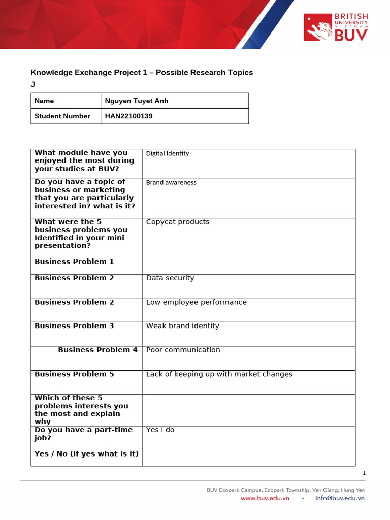 KEP 1 Tutorial Week 3 Possible Topics | PDF | Marketing | Consumer ...