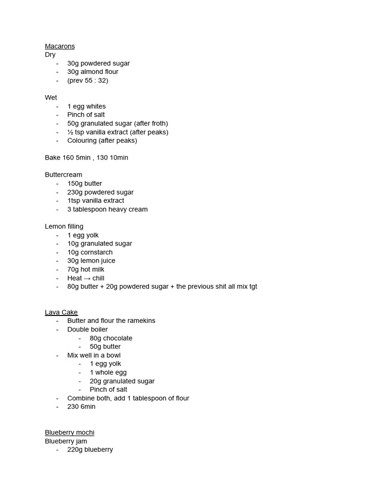 Recipe | PDF