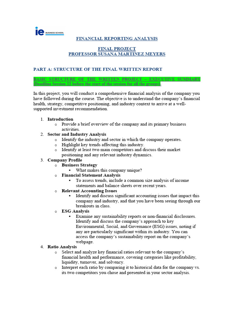 FRA FINAL PROJECT Fall 24 | PDF | Investing | Financial Statement