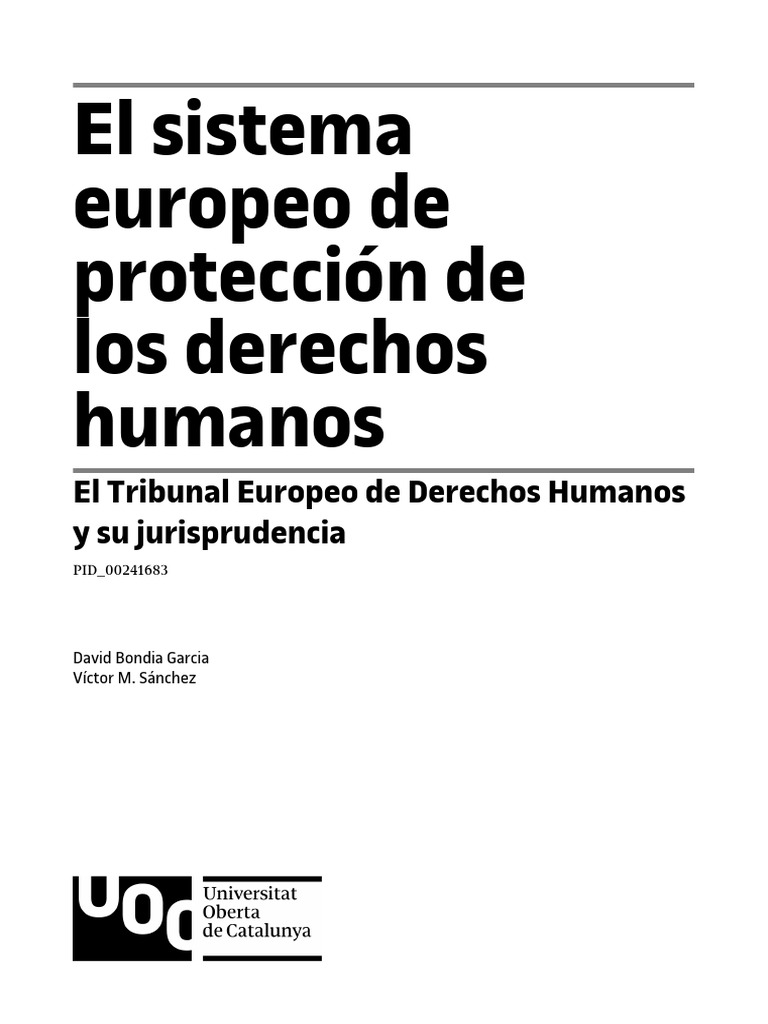 Sistemas de DDHH | PDF | Derechos humanos | Convenio europeo de ...