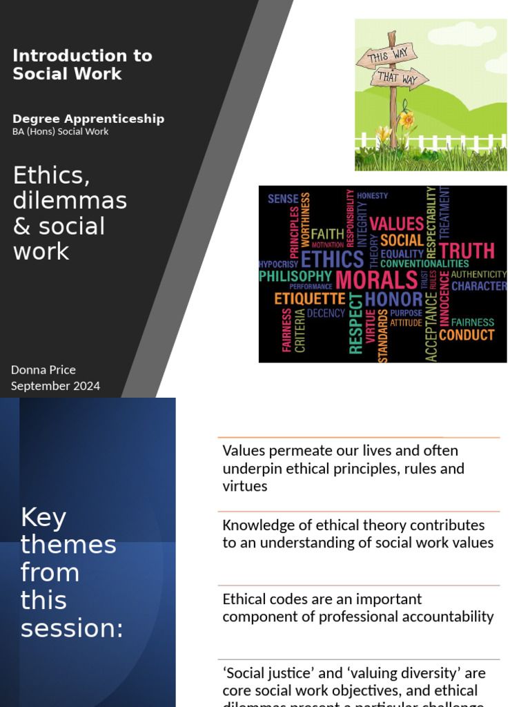 Social Work Ethics and Values Overview | PDF | Discrimination | Compassion