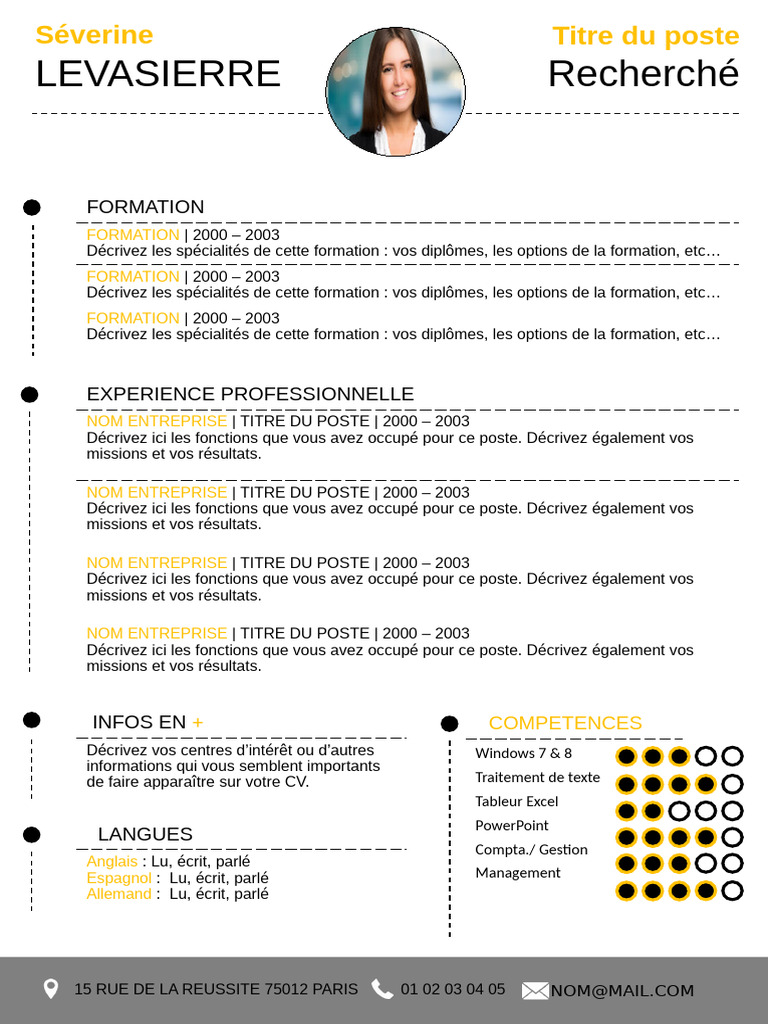 CV 058 | PDF | Évolution de carrière