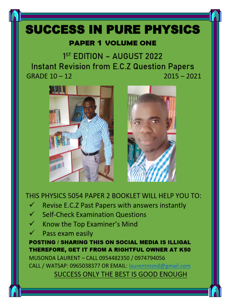 Success in Pure Physics P1 Guide 2015-2021 | PDF | Force | Radiation