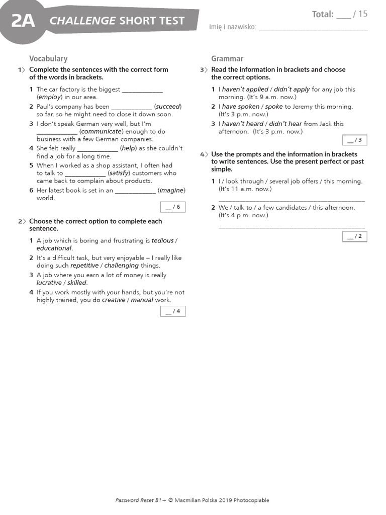 Pass Res B1plus CST 2A | PDF | Linguistics | Human Communication