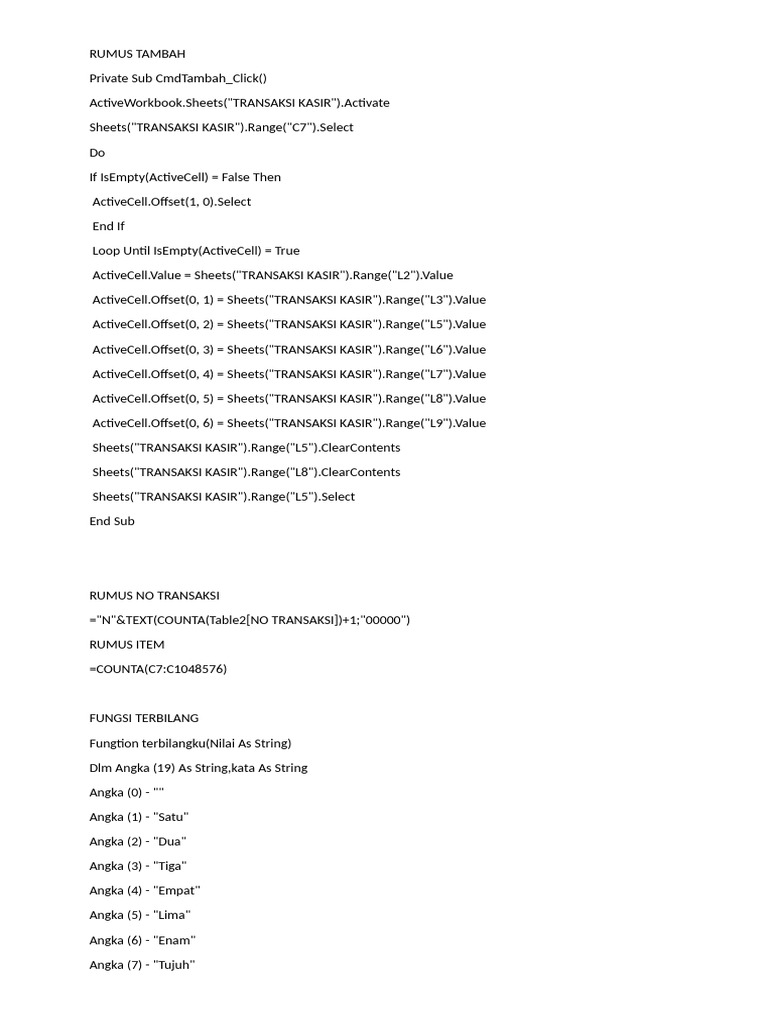 Private Sub CmdTambah | PDF | Metode & Bahan Ajar | Teknologi & Rekayasa