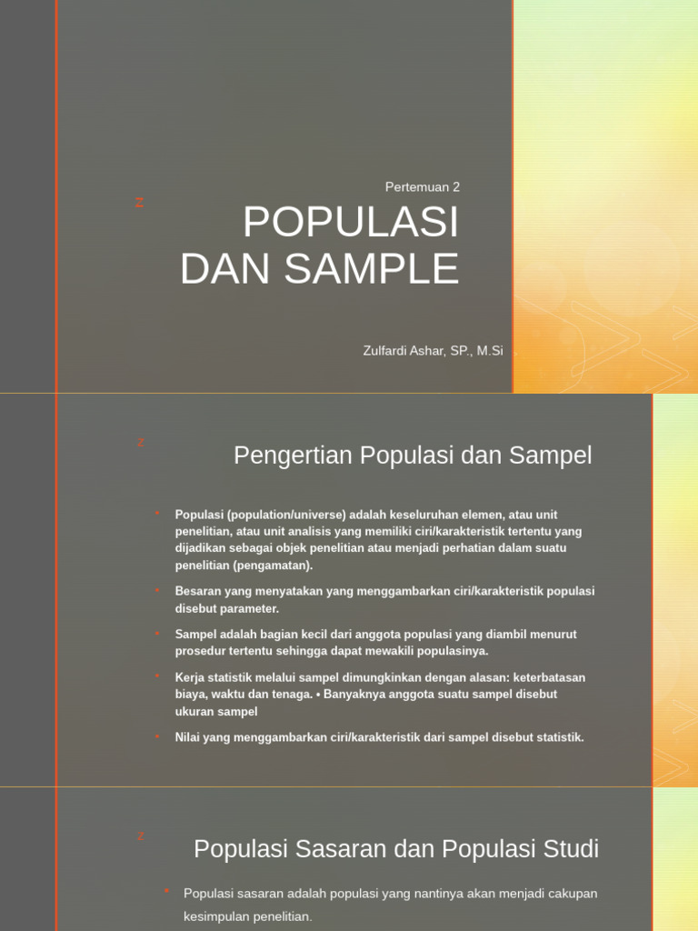 Populasi dan Sampel dalam Penelitian | PDF | Sains & Matematika | Komputer