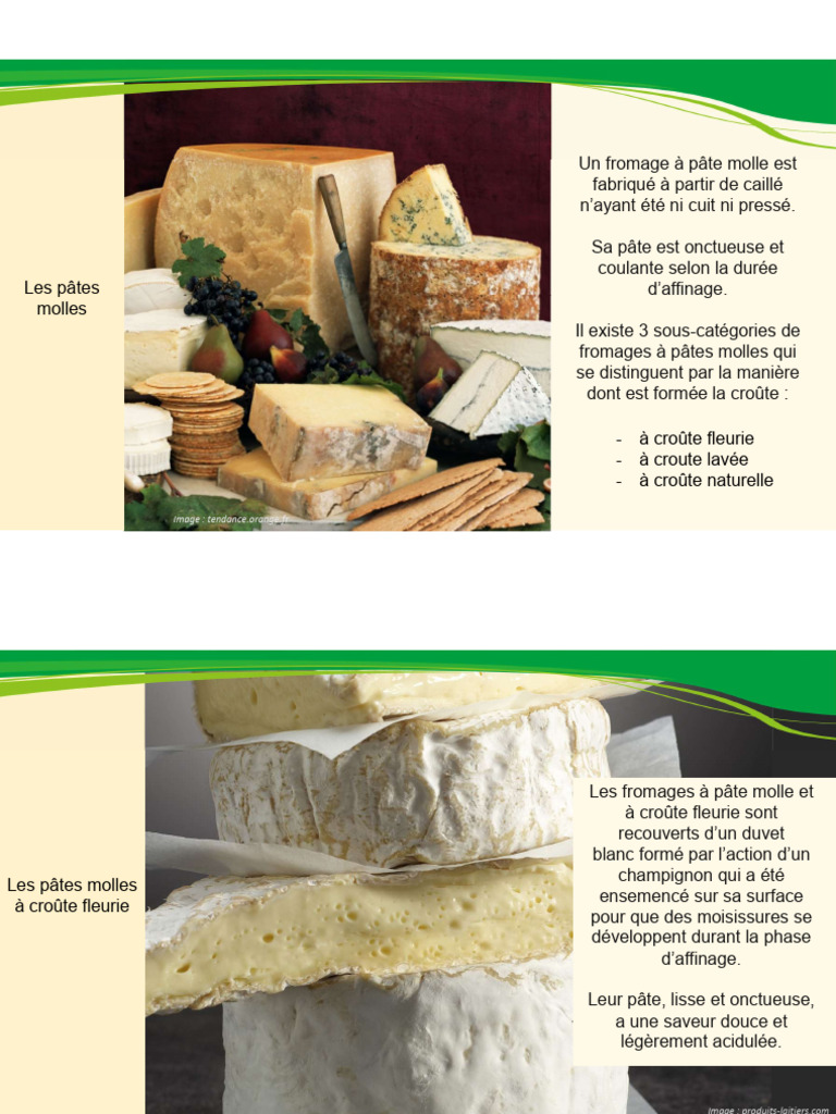 Fromages à pâte molle à croûte fleurie | PDF | Fromage | Cuisine française