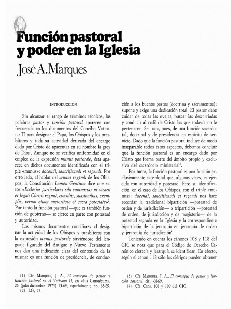 Fundación Pastoral y Poderes de La Iglesia | PDF | obispo | Iglesia ...