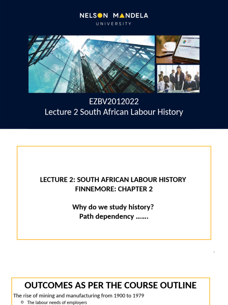 South African Labour History Overview | PDF | Trade Union | African ...