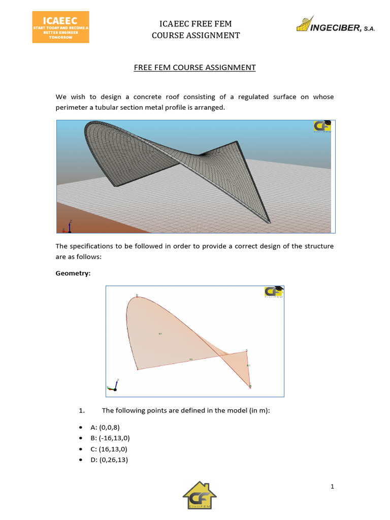Fem Course Assignment | PDF | Finite Element Method | Mechanical ...