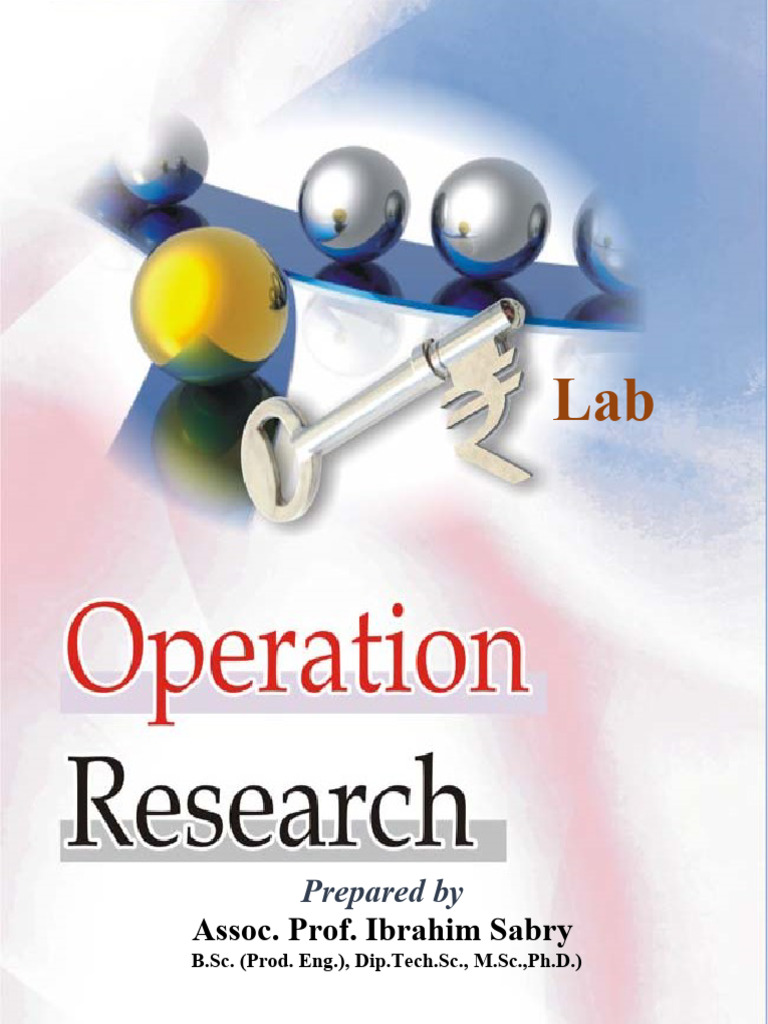 Operations Research Lab Overview | PDF | Linear Programming ...