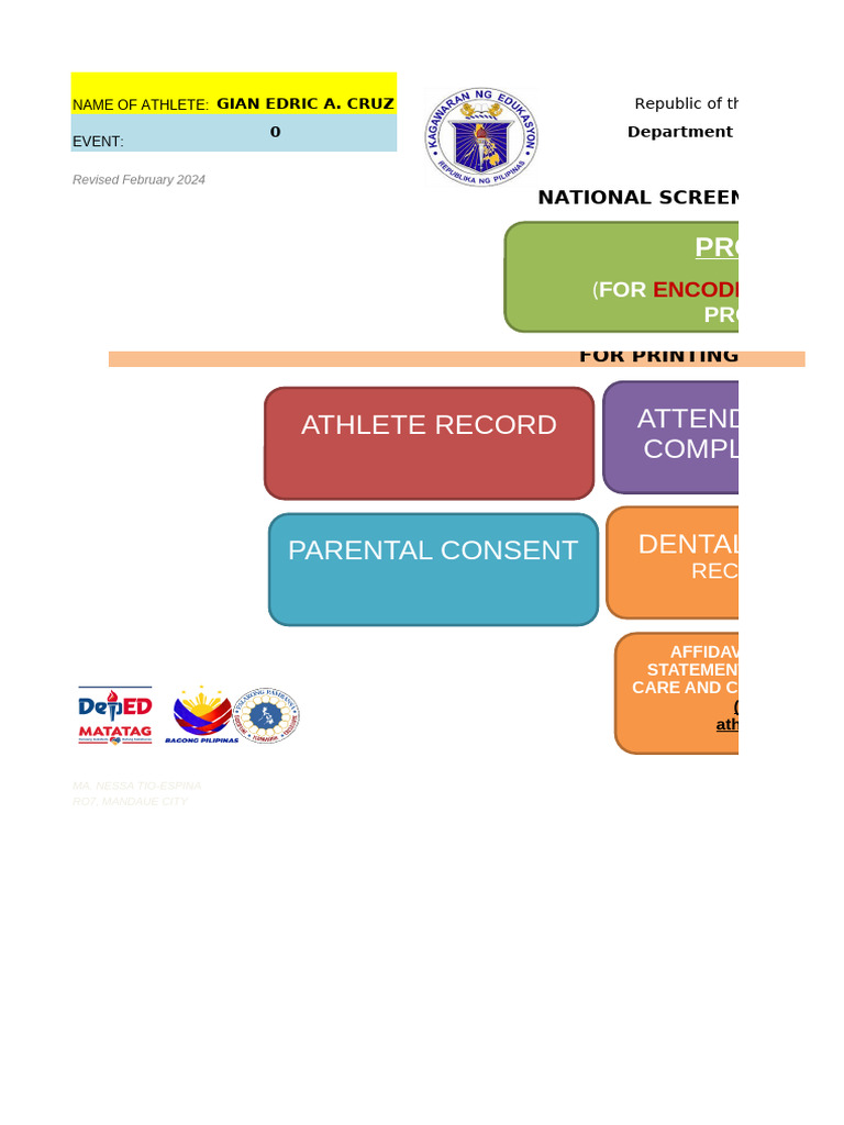Updated Sports Forms For Athletes | PDF | Clinical Medicine | Diseases ...