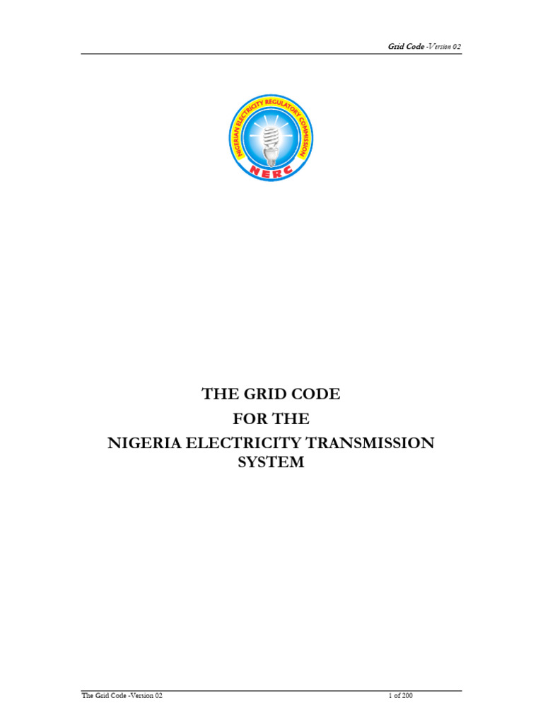 Nigerian Grid Code Overview | PDF | Electrical Grid | Electricity