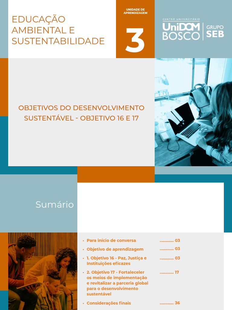 ODS 16 e 17: Paz e Parcerias Sustentáveis | PDF | Brasil | Sustentabilidade