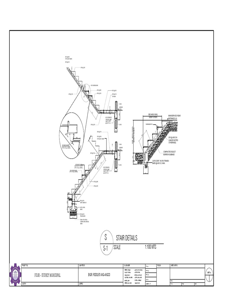 Four-Storey Municipal Stair Details | PDF