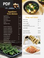 Nuri Sushi Menu and Prices Overview | PDF | Sushi | Japanese Cuisine