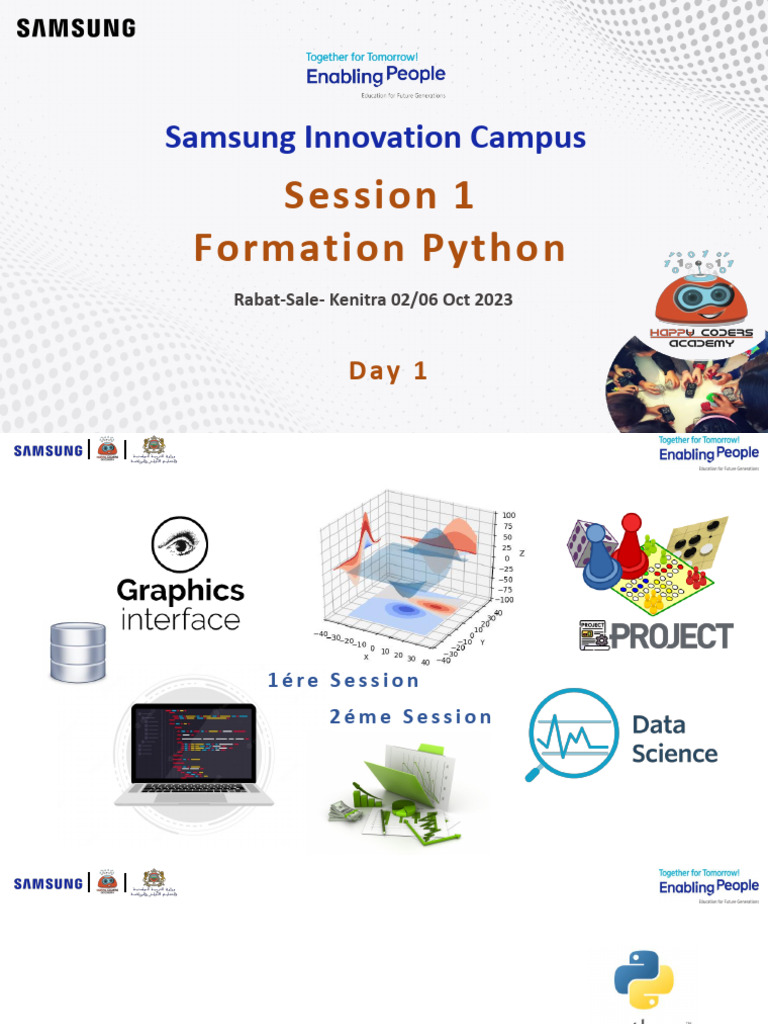 Formation Python : Introduction et Algorithmes | PDF | Python (Langage ...