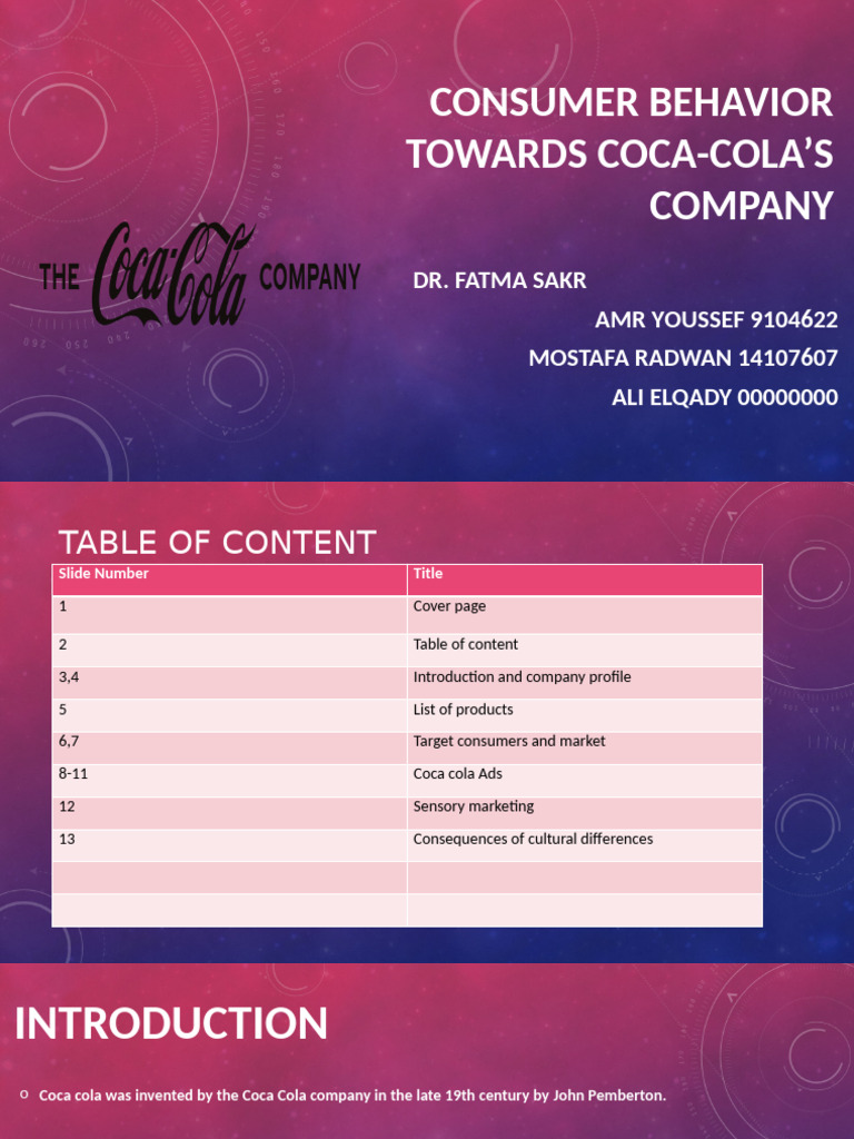 Consumer Insights on Coca-Cola | PDF | Coca Cola | The Coca Cola Company