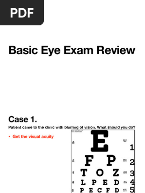 Basic Eye Exam Review