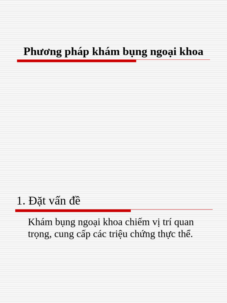 Khám B NG Ngo I Khoa | PDF