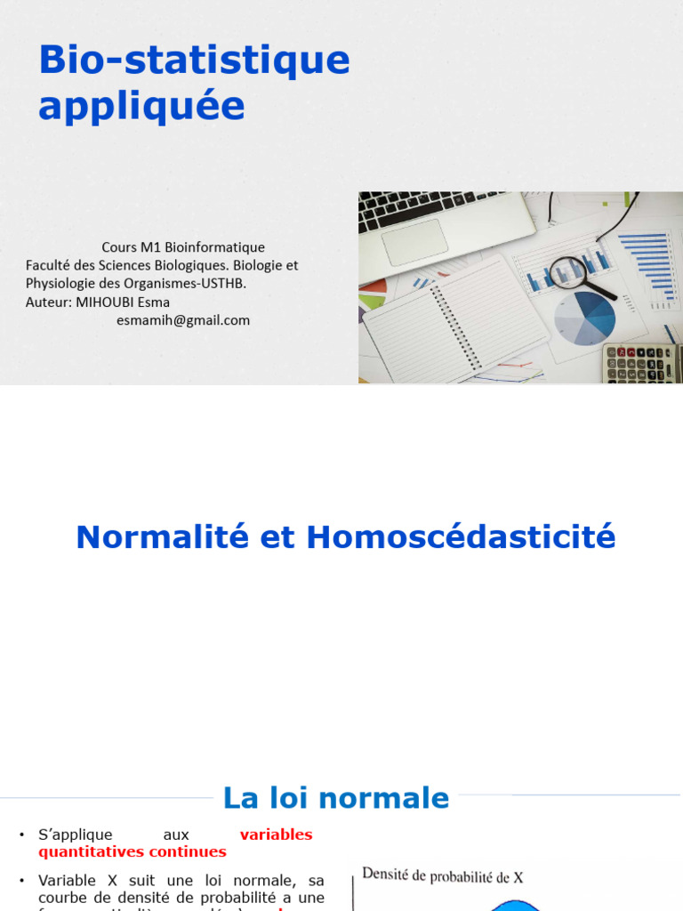 Normalité et Homoscédasticité en Statistiques | PDF | Loi normale | Loi ...