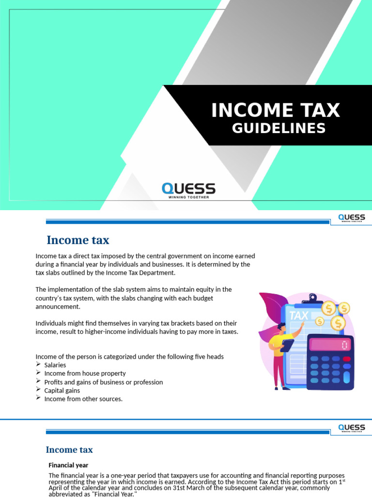 Income Tax Guidelines for 2023-24 | PDF | Income Tax | Taxes