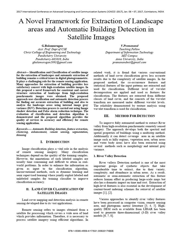 Landscape and Building Detection Framework | PDF | Image Segmentation ...