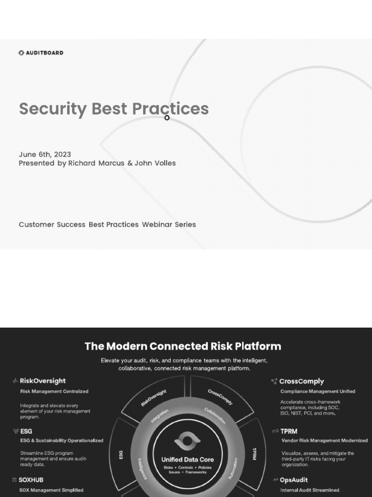 AB Security Best Practices JUNE 2023 | PDF