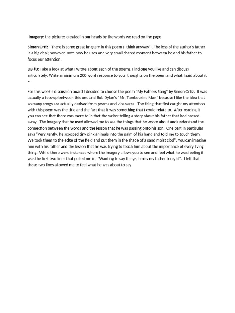 Poetry DB Week 3 | PDF | Poetry | General Fiction