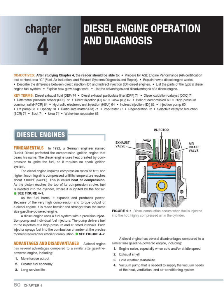 Diesel Engine Operation and Diagnosis | PDF | Internal Combustion ...