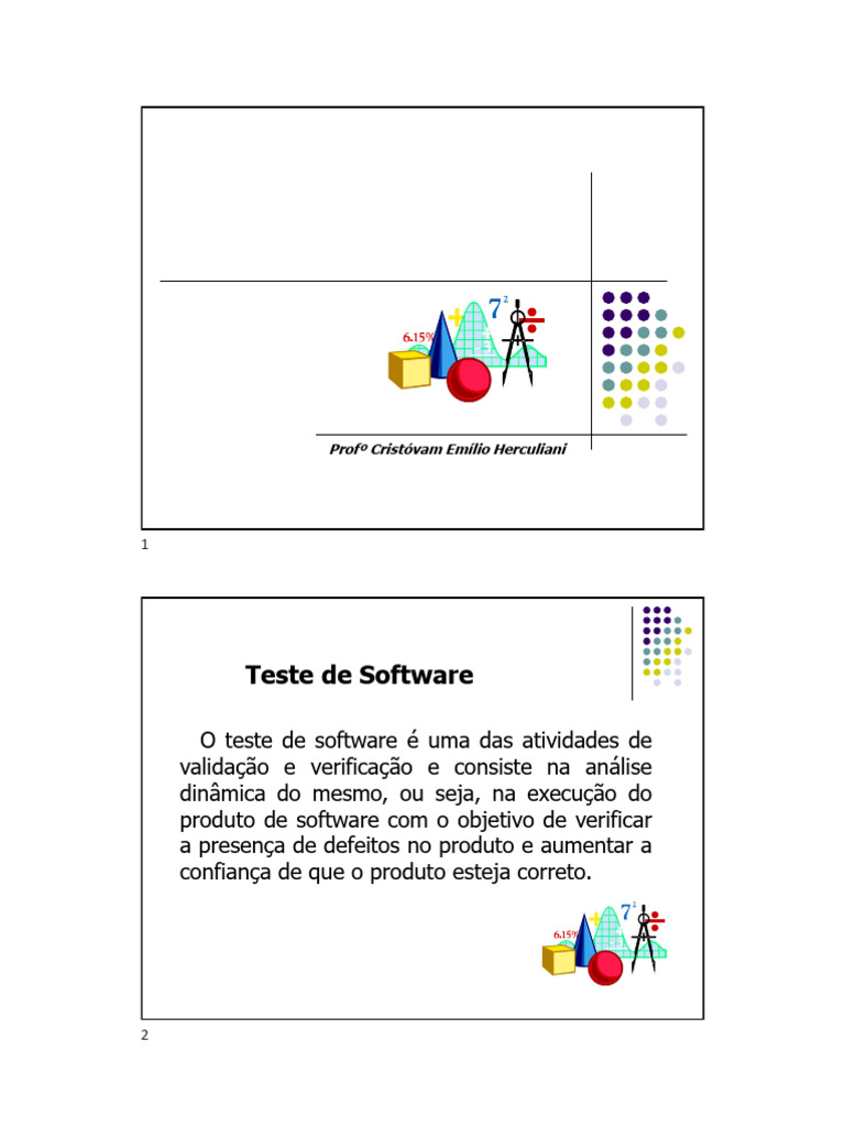 Teste - Manu - Quali de Software | PDF | Testes de software | Programas