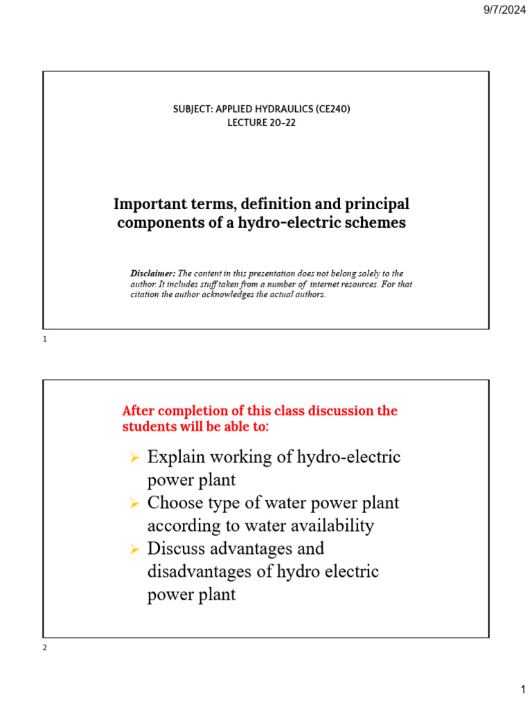 Hydro-Electric Power Plant Overview | PDF | Hydroelectricity | Turbine