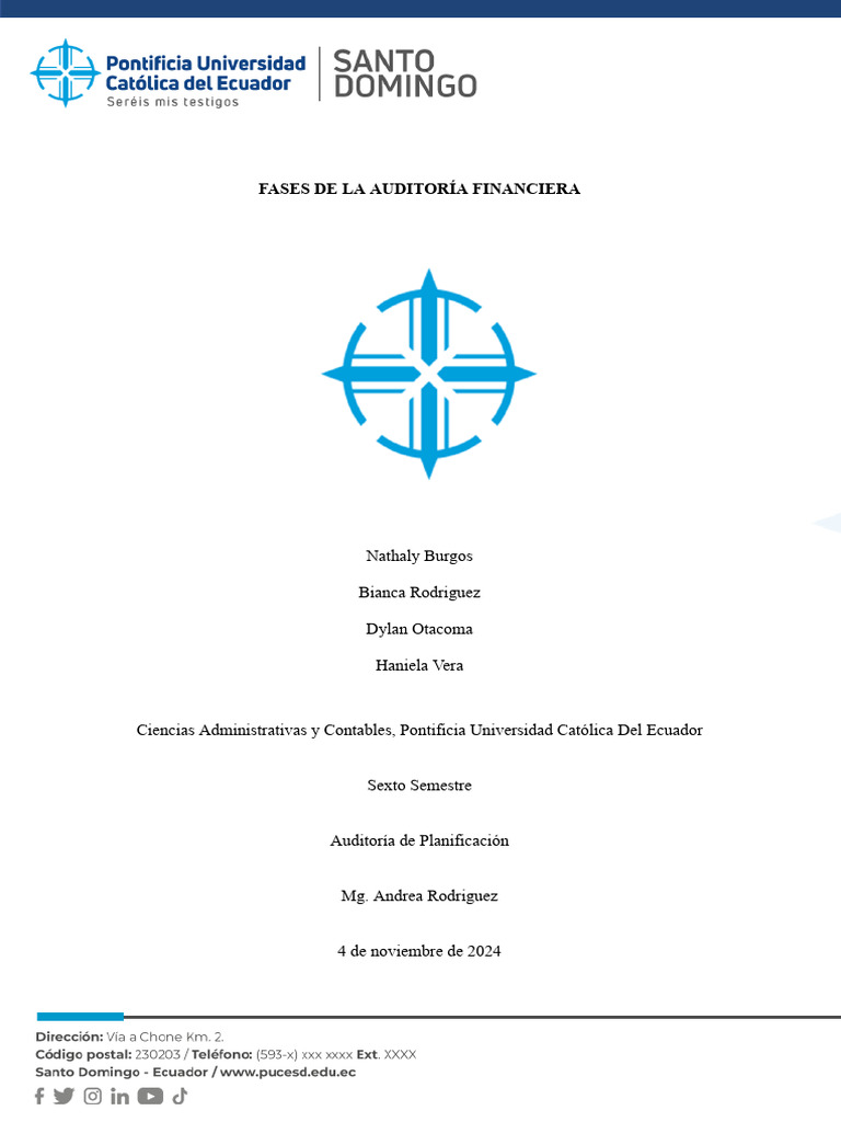 Fases Clave de la Auditoría Financiera | PDF | Auditoría | Contralor