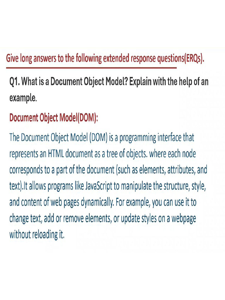 Class 8 Computer Unit 3 Long Answer | PDF