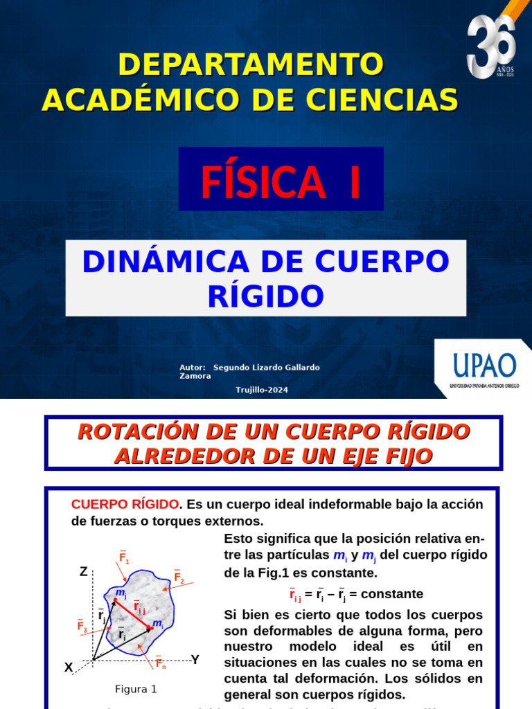 6. Rotaci%c3%93n+de+Cuerpo+Rigido+i | PDF | Rotación | Energía cinética