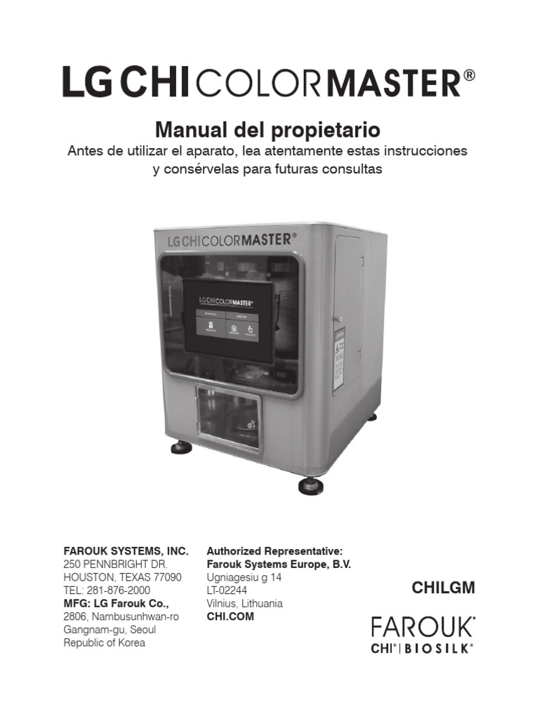 Manual de Uso de CHI Color Master | PDF | Cambiar | Android (sistema ...