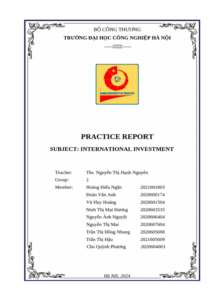Đầu tư quốc tế | PDF | World Trade Organization | Most Favoured Nation