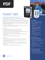 GE Multilin 859 Relay Overview | PDF | Relay | Electricity