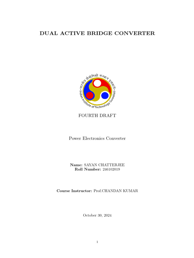 Dual Active Bridge Converter Overview | PDF | Direct Current | Power ...