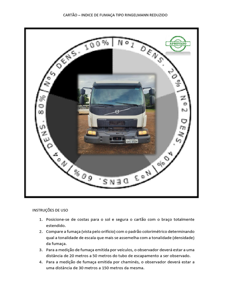Cartão Índice de Fumaça Ringelmann | PDF | Poluição do ar | Diesel