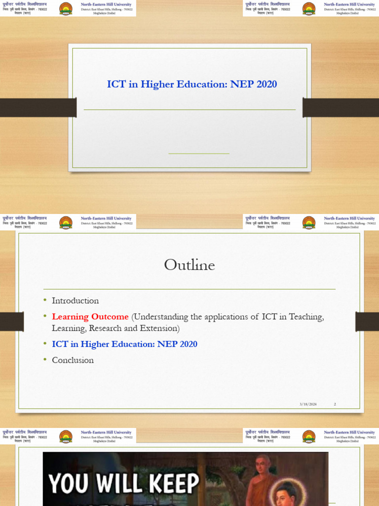 ICT in Higher Education... NEP 2020 (Final) | PDF | Educational ...
