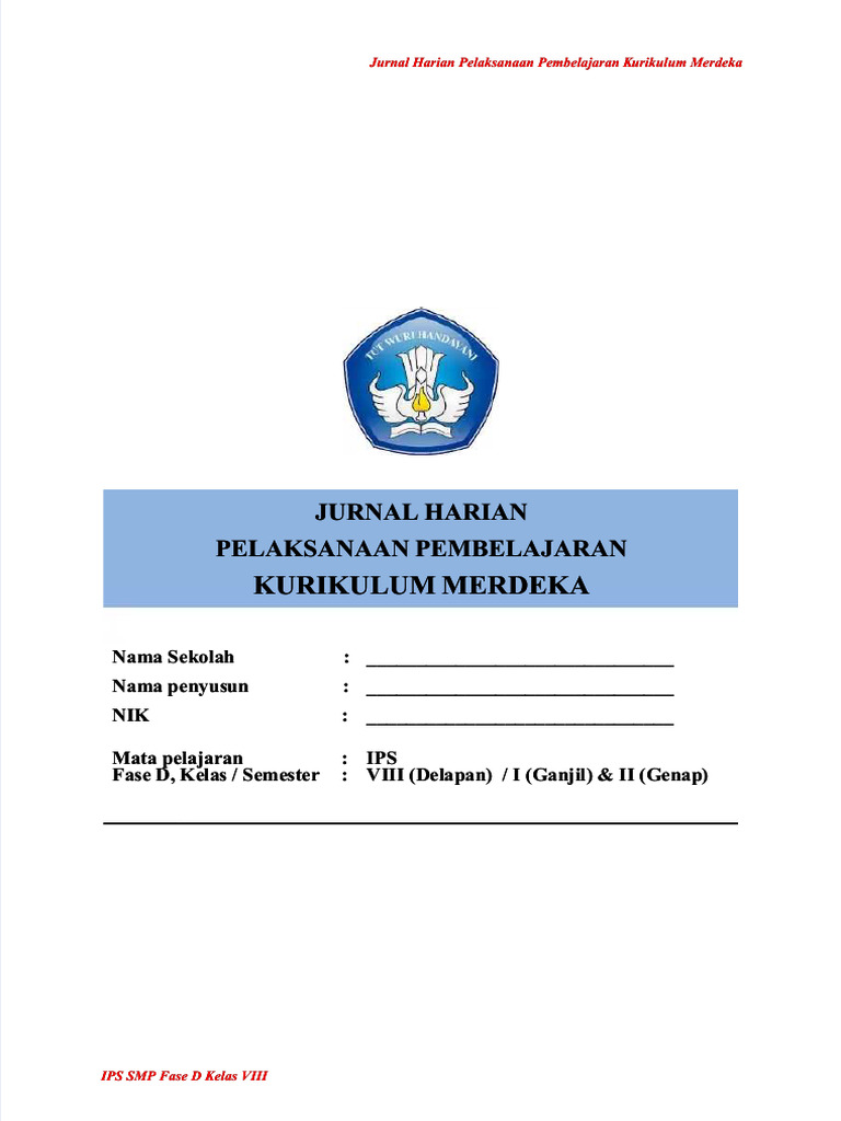 PDF Jurnal Mengajar Harian Kurikulum Merdeka - Compress | PDF
