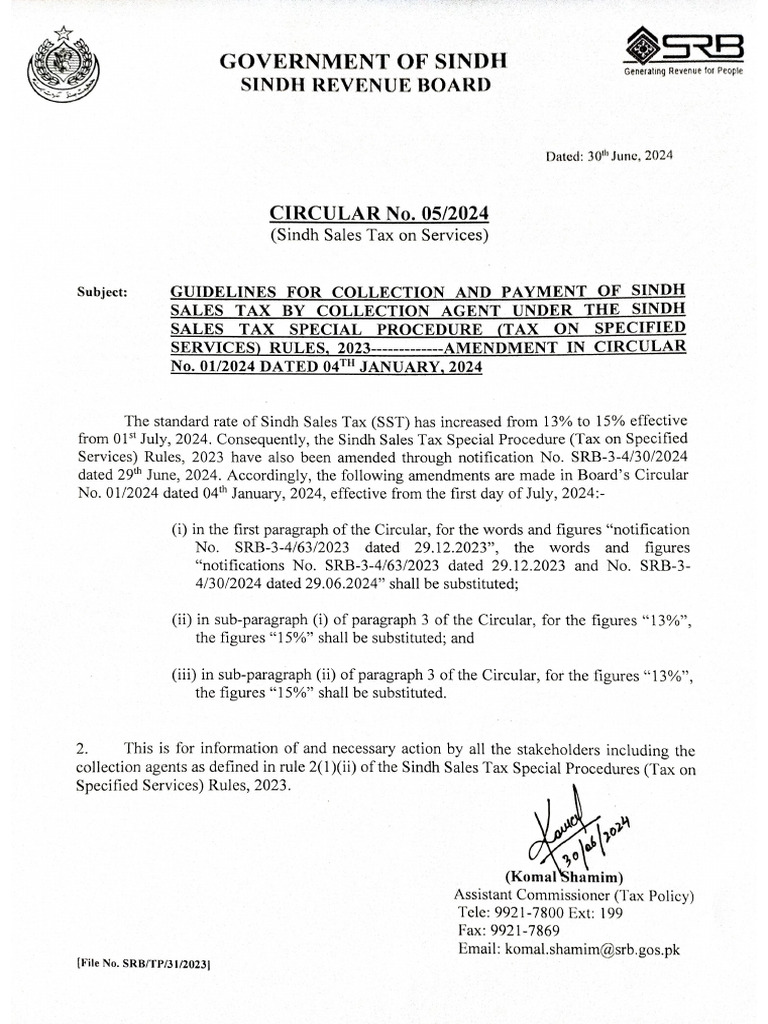 Circular 15% | PDF