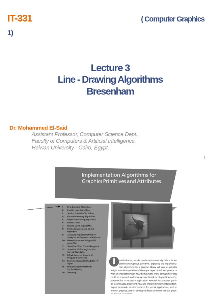Graphics Lecture 03 | PDF | Algorithms And Data Structures ...