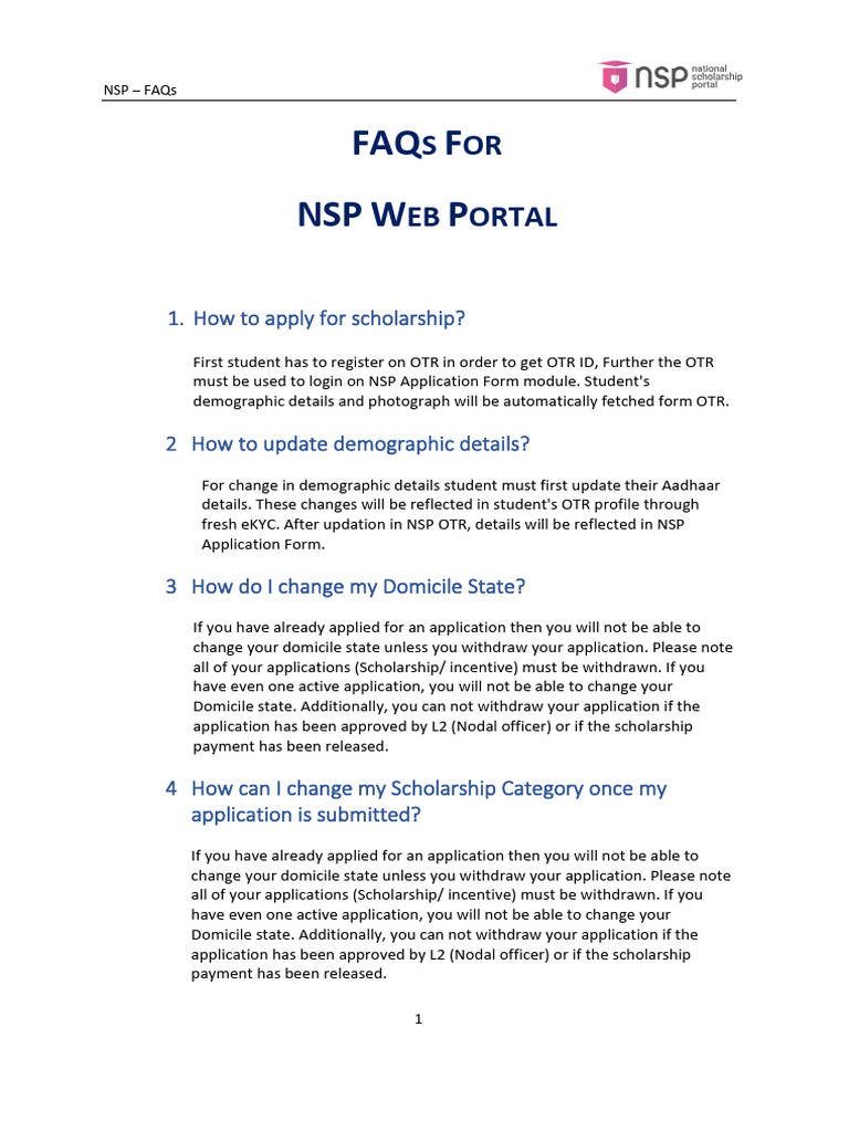NSP FAQs | PDF | Cyberspace | Computing