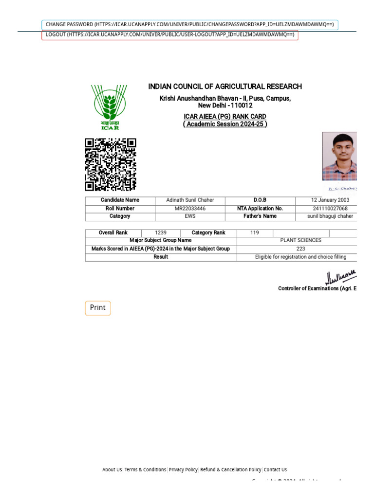 Indian Council of Agricultural Research | PDF
