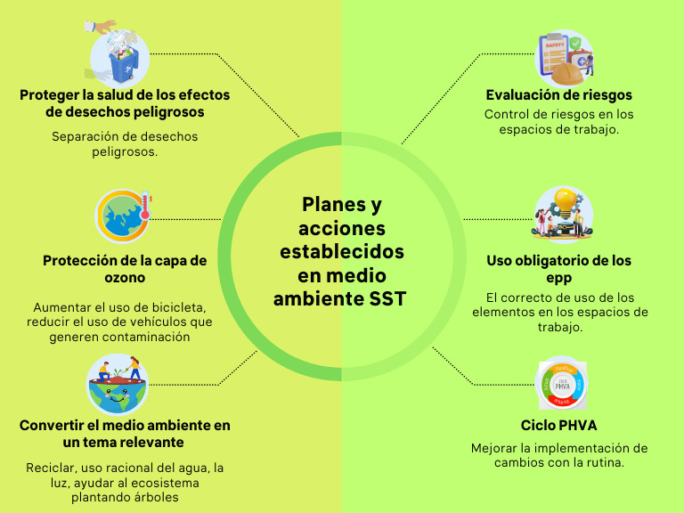 Planes y Acciones Establecidos en Medio Ambiente SST | PDF | Ciencia y ...