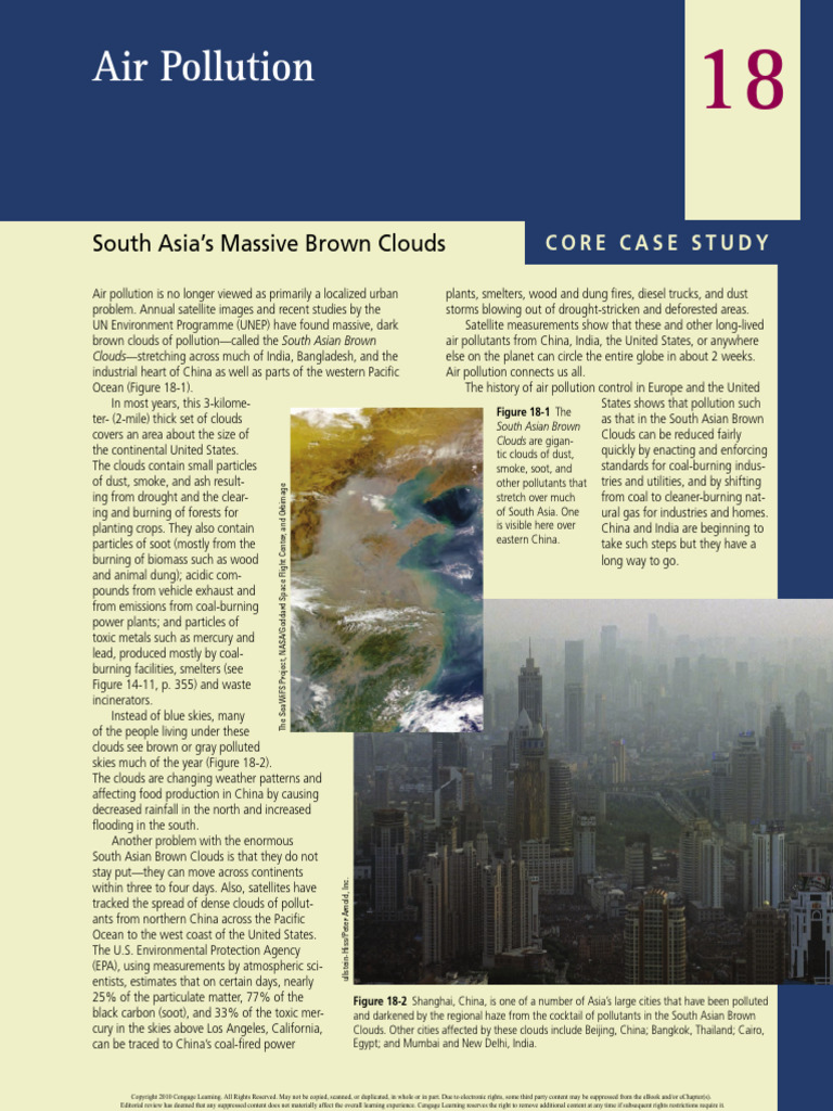 Living in The Environment (17th Edition) Air Pollution | PDF ...