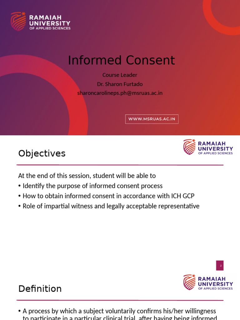 Informed Consent in Clinical Trials | PDF | Informed Consent | Consent