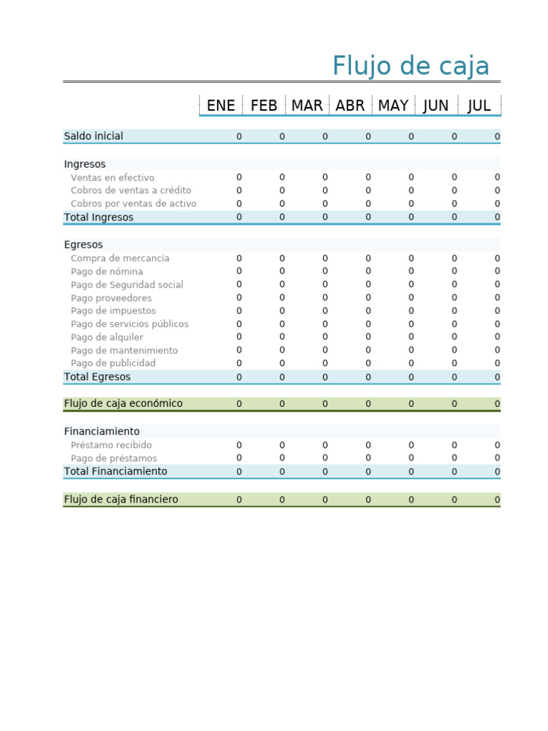 Flujo de Caja Anual Detallado | PDF | Economias | Dinero